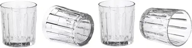 Liquor cum Cocktail Glasses, Transparent, 200 ml, Pack of 4
