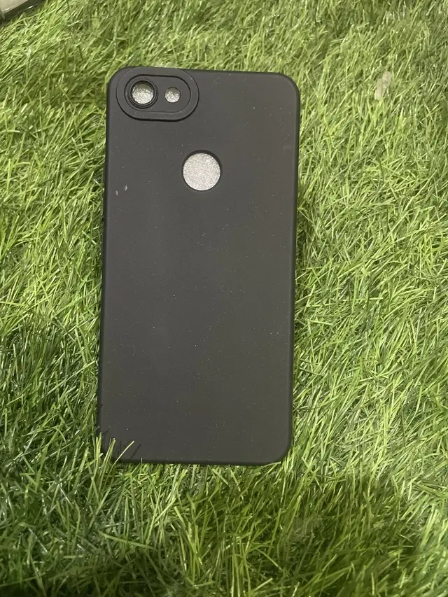 Rubber Mobile Back Cover for Vivo Y83 (Black)