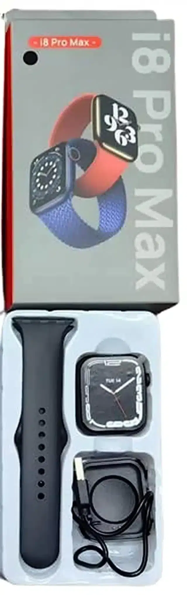 Smartwatch for Unisex, Black