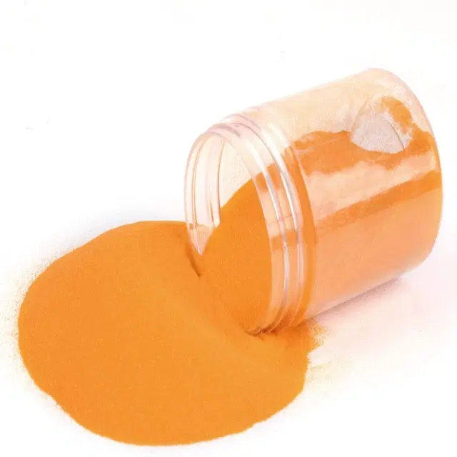 Bright Bloom Rangoli Powder for Diwali Floor Decoration, Orange, 100 g