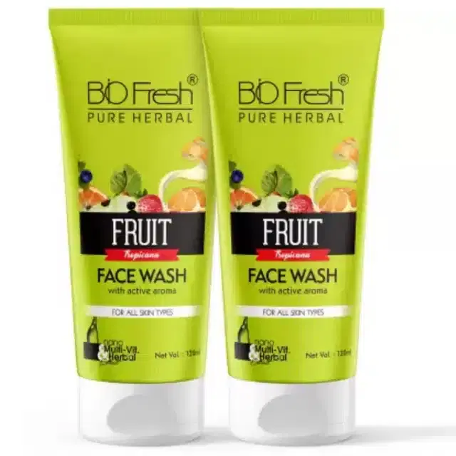 Biofresh Fruits Face Wash , Pack of 2, 120 ml
