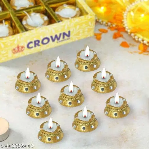 Matka Shape Candles for Home Decoration, Pack of 9