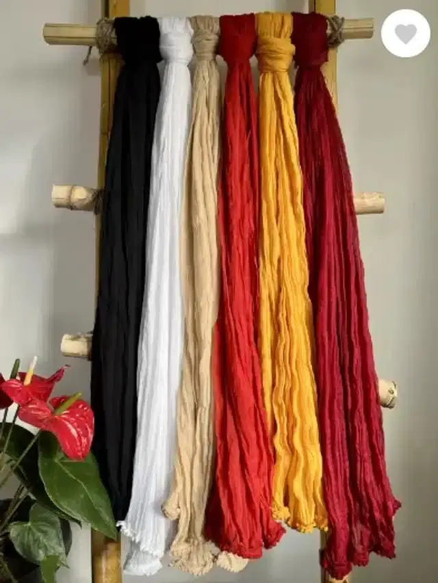 Dupatta for Women, Pack of 6 (Multicolor, 2 m)