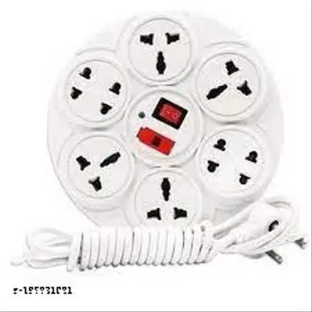 Plastic Universal Surge Protector, White