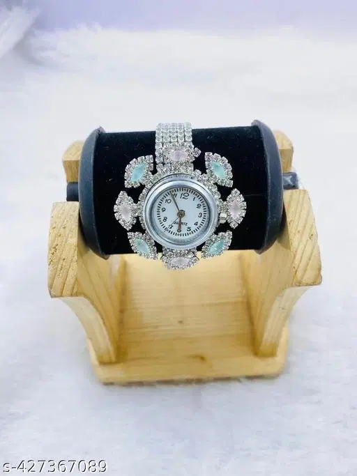 Feminine Fancy Diamond Watch Bracelets
