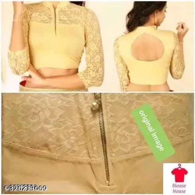 Three-Quarter Sleeves Blouse for Women (Golden, 30)
