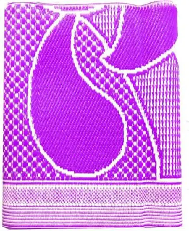 Plastic Chatai Mat, Purple, 4x6 feet
