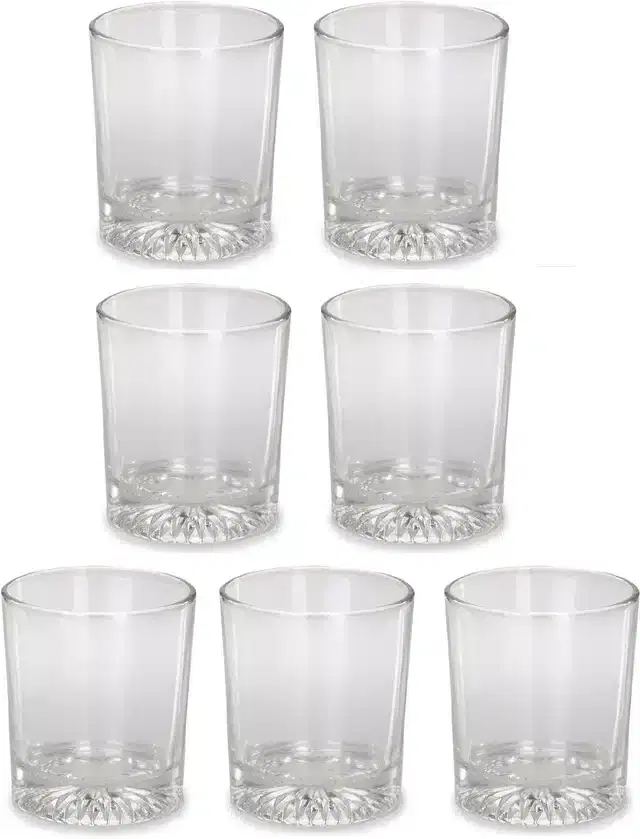 Liquor cum Cocktail Glasses, Transparent, 300 ml, Pack of 7