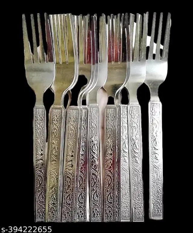 Stainless Steel Forks, Silver, Pack of 12