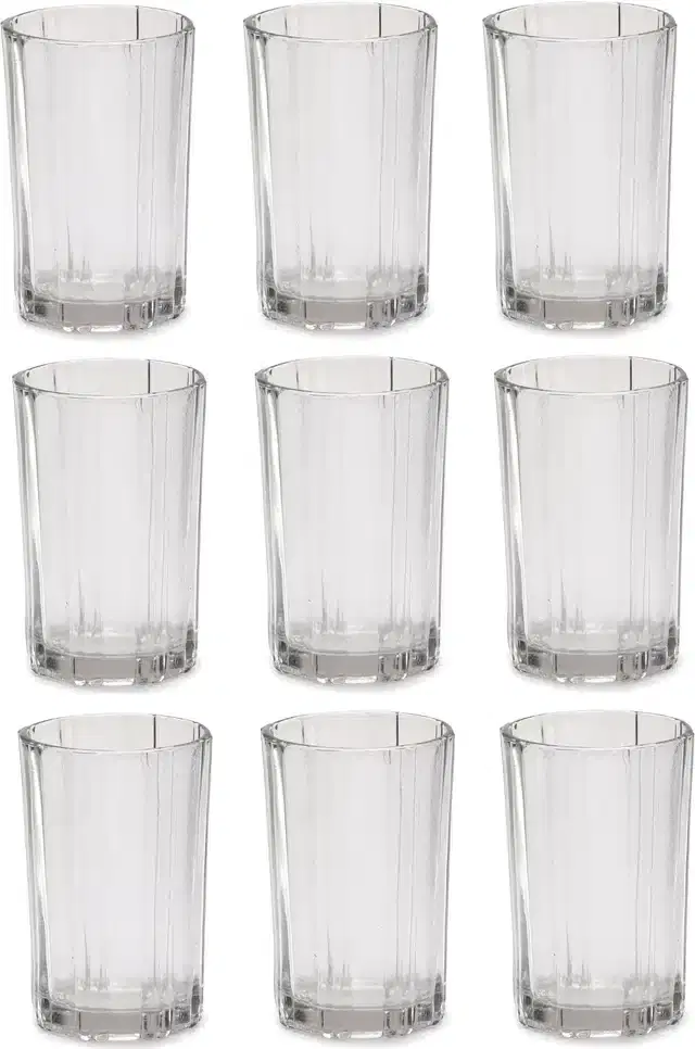 Liquor cum Cocktail Glasses, Transparent, 200 ml, Pack of 9