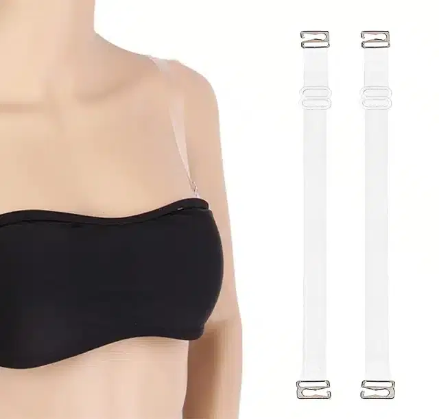 Invisible Shoulder Bra Straps, Set of 2 (Transparent)