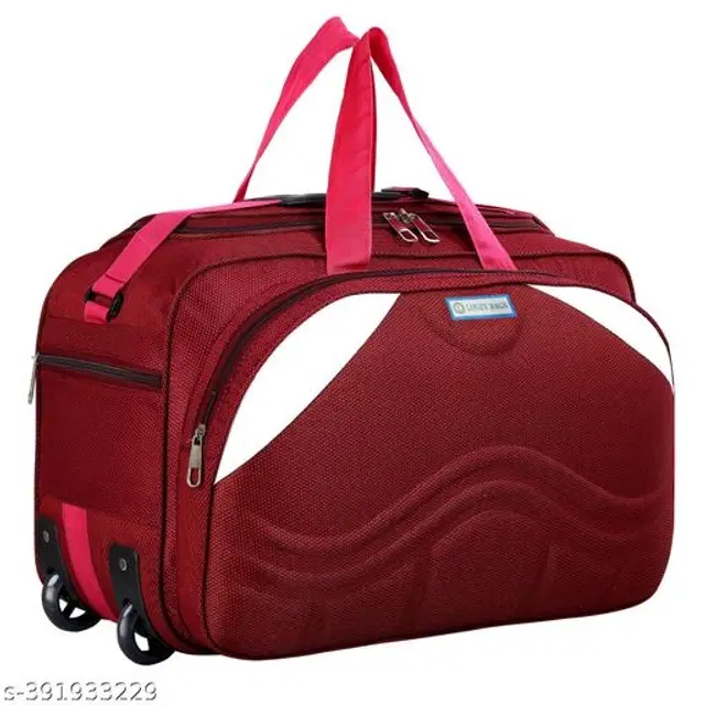 Polyester Duffel Bags, Maroon