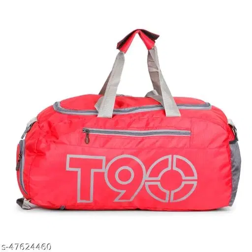 Prayer Polyester Gym Bag/Unisex Gym Bags/Adjustable Shoulder Bag for Men/Duffle Gym Bags for Men/Carry Gym Accessories/Fitness Bag/Sports &Travel Bag/Gym kit Bag with separate shoes pocket (Red)