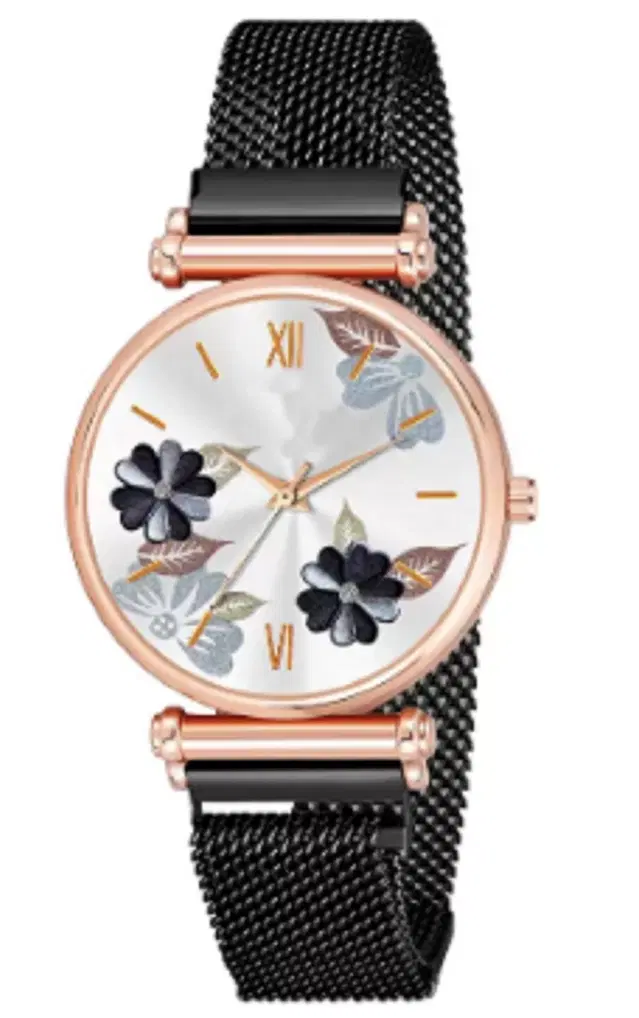 Metal Strap Analog Watch for Women & Girls (Multicolor)