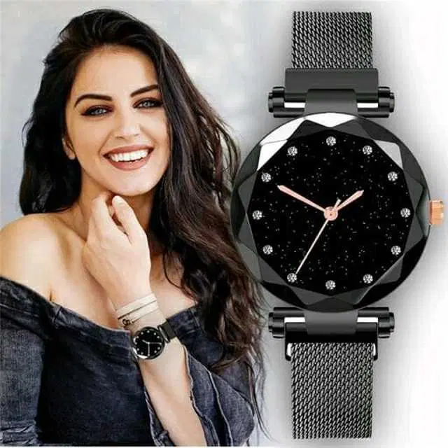 Analog Watch For Womens (Black) (WS-168)