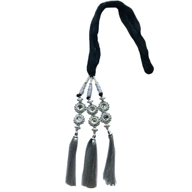 Hair Extension Parandi for Women & Girls, Grey