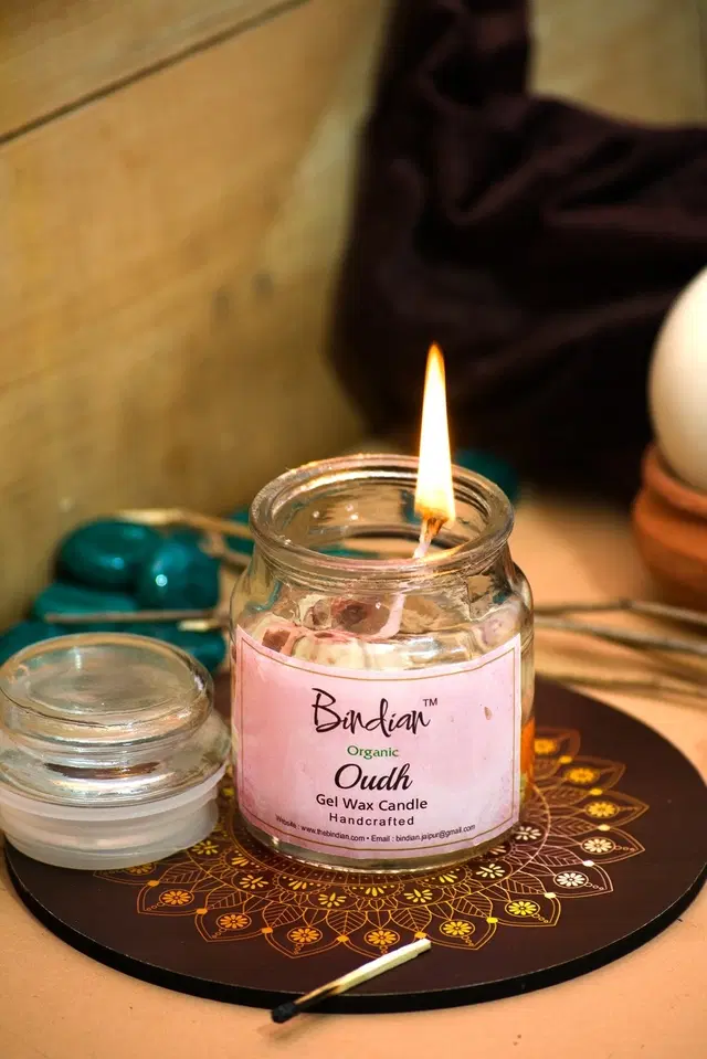 Scented Gel Wax Candles, White