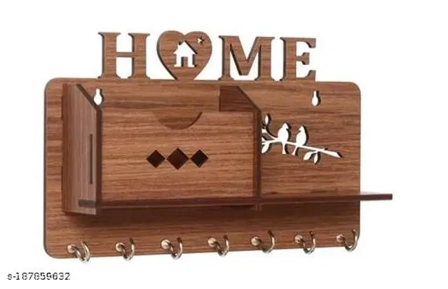 Wooden Key Holder, Brown