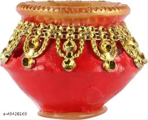 Handmade Matka Shape Candles for Home Decoration, Pack of 4