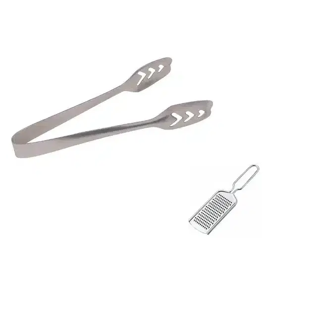Stainless Steel Cheese Grater & Momo Pakad, Combo of 2