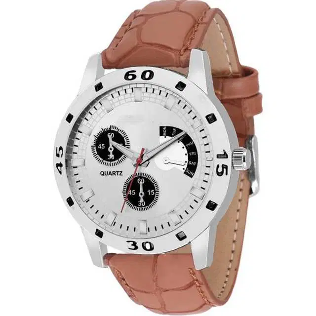 Casual Leatherette Analog Watch For Women (Nude) (MP-81)