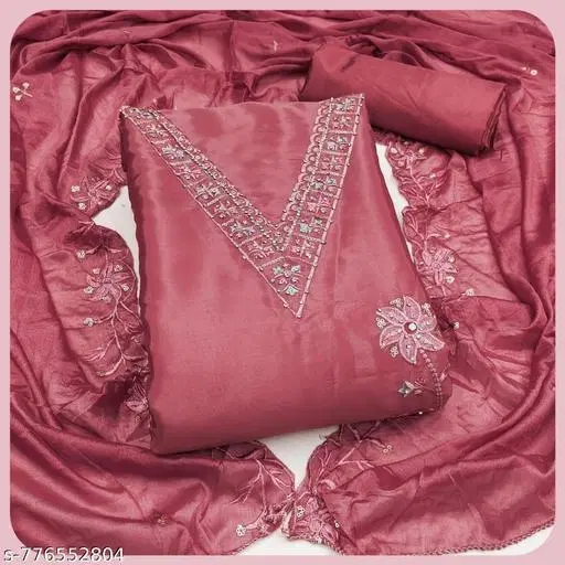 Embroidered Floral Patiala for Women (6.25 meter (L)) (6.25 meter (L)