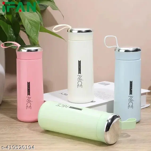 Stainless Steel Water Bottles, Assorted, 400 ml, Pack of 2