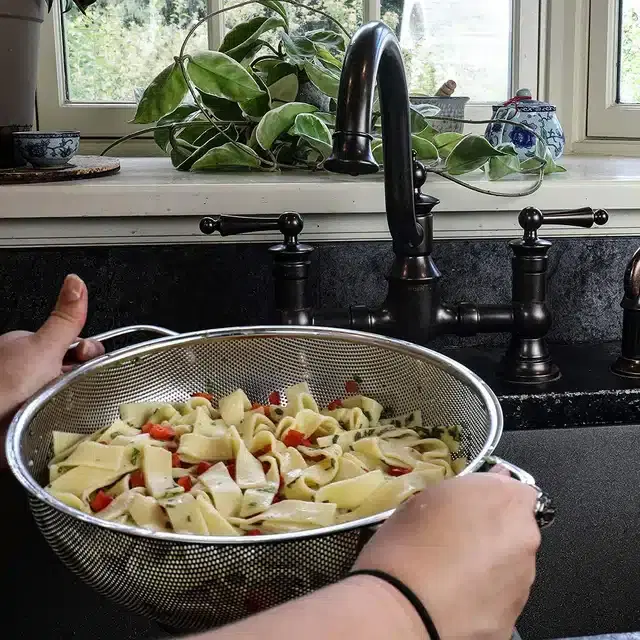 Multipurpose Stainless Steel Colander for Washing, Silver