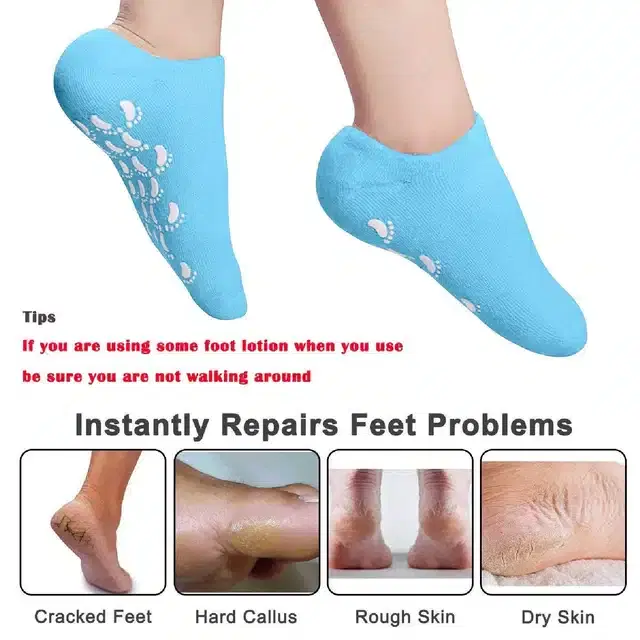Silicone Gel Heel Socks, Assorted, Set of 1