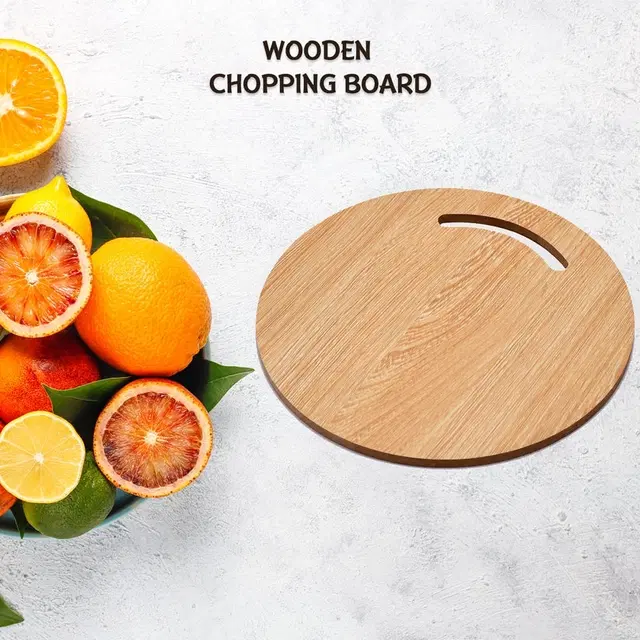 Wooden Round Chopping Board_7123