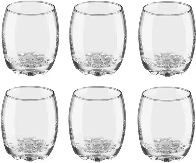 Liquor cum Cocktail Glasses, Transparent, 270 ml, Pack of 6