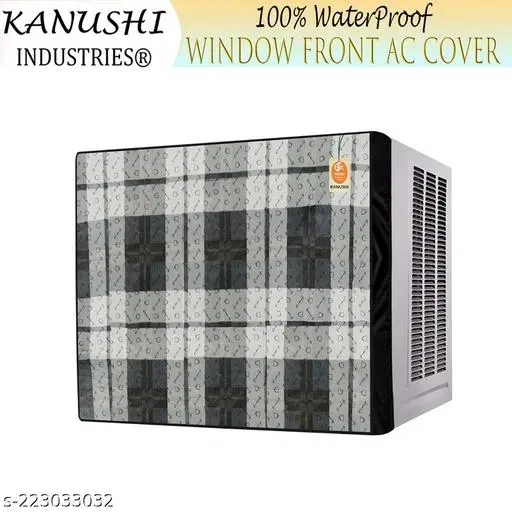 KANUSHI industries® 100% Waterproof And Dustproof Window Front AC Cover 1.5 to 2.0 Ton Capacity (AC-WIN-FRONT-W.F-NW-NEW-01)