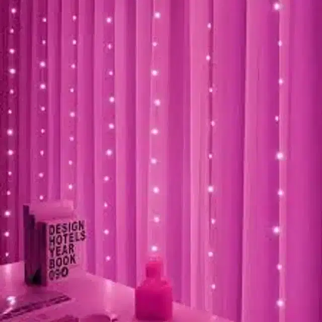 LED String Lights, Pink, 15 m