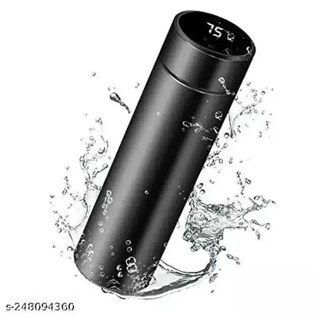Vaccum Insulated Thermo Water Bottle, Black, 500 ml
