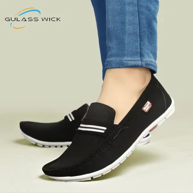 Derby Casual Shoes for Men (Black, 6)
