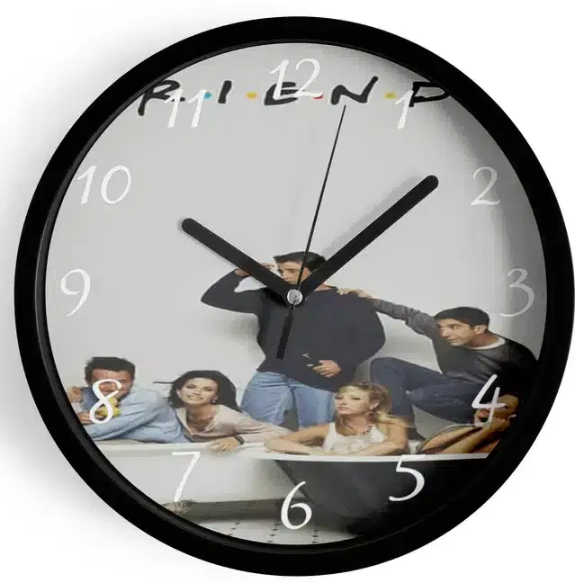 Analog Wall Clock for Home, Multicolor, 7 Inches