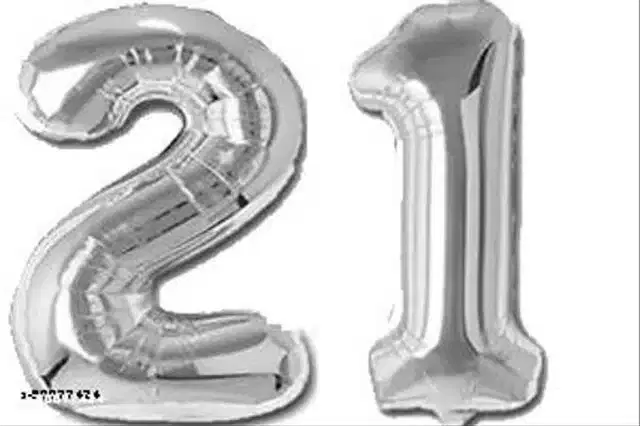 Number Foil Balloon, Assorted, Pack of 1