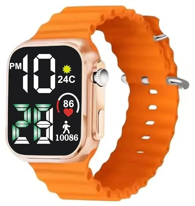 Smartwatch for Men & Women, Orange
