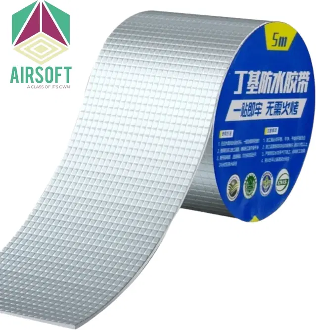 Aluminium Single Sided Self Adhesive Tape, Silver, 5 m