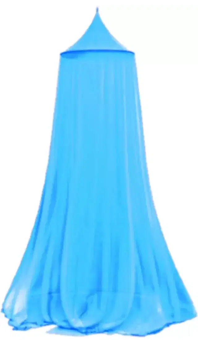 Polyester Double Bed Mosquito Net, Blue, 92x80 inches