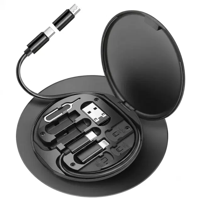 TecSox Foldable Connectors for Smartphones, Black