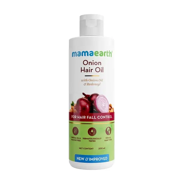 Mamaearth Onion Hair Oil with Onion & Redensyl for Hair Fall Control 200 ml