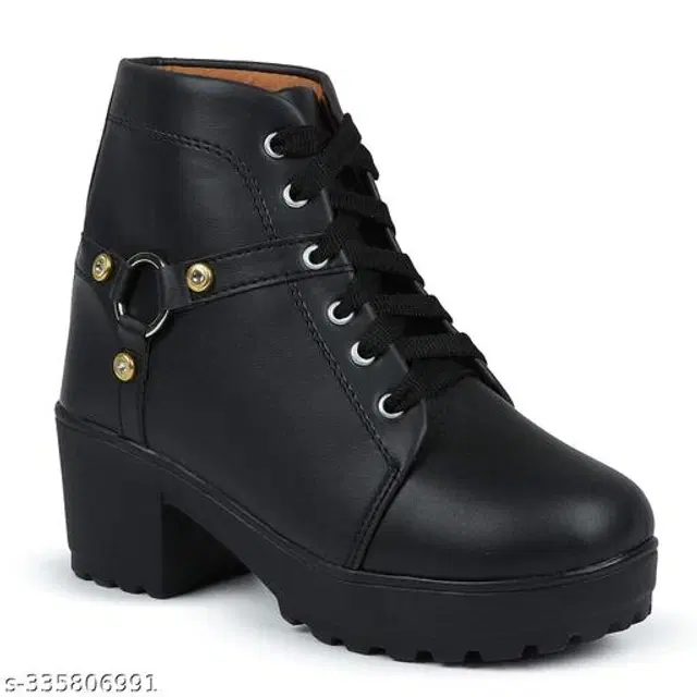 Boots for Women (Black, 3)