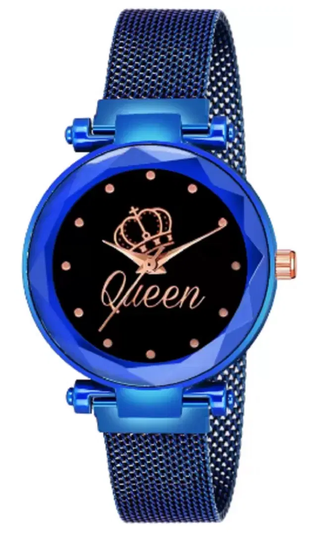 Analog Watch for Women & Girls (Blue)