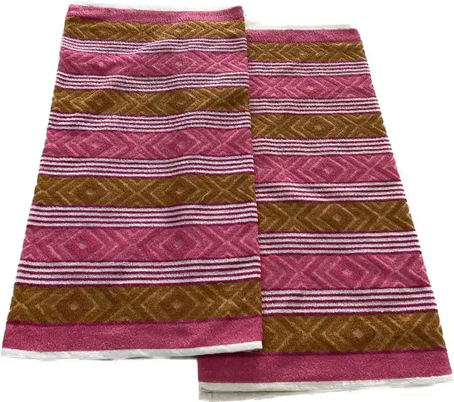 Microfiber Striped Bath Towels, Multicolor