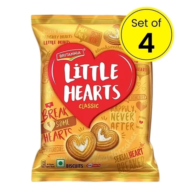 Britannia Little Hearts Biscuits 4X30.1 g (Set of 4)