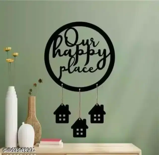 Wooden Wall Decoration Hanging, Black