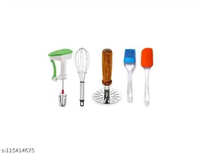 Stainless Steel Kitchen Tools Set, Multicolor, Set of 5