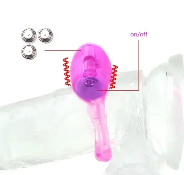 Penis Vibrator Ring for Men, Pink
