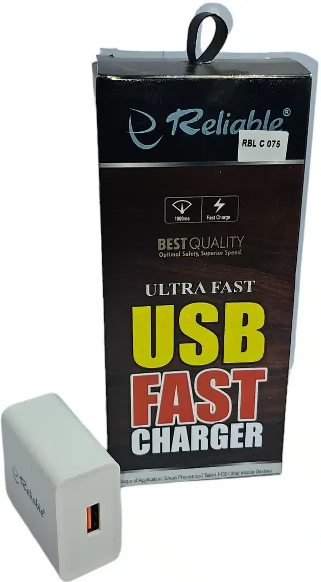 Ultra Fast Single Port Mobile Charger, White
